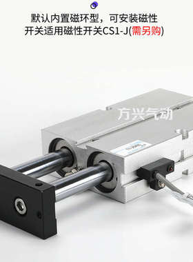 小型气动TDA双杆双轴气缸TN25/32*10X15X20X30X40X50X60X80X100-S