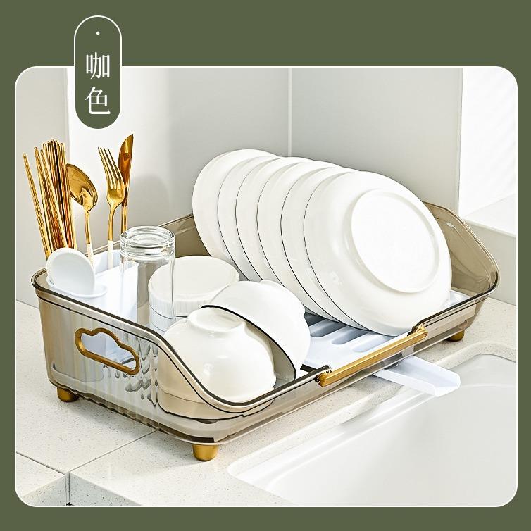 忆泽厨房置物架放碗筷收纳盒碗碟盘碗架沥水架台面碗柜收纳碗架
