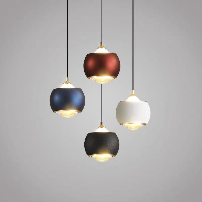 卧室床头小吊灯现代简约客厅电视背景墙极简吊线灯吧台吊灯