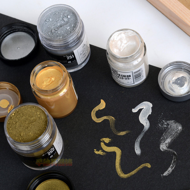 樱花水粉画广告颜料不透明脱胶水粉颜料白色墨膏荧光色金银色,文具电教/文化用品/商务用品,水粉颜料,淘宝优惠券,粉丝福利购,淘宝优惠卷