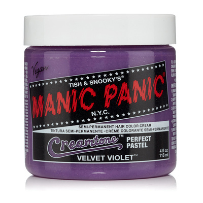 Manic Panic染发膏植物天然斑蓝碧莉北极星绿灰紫粉红色MP染发剂