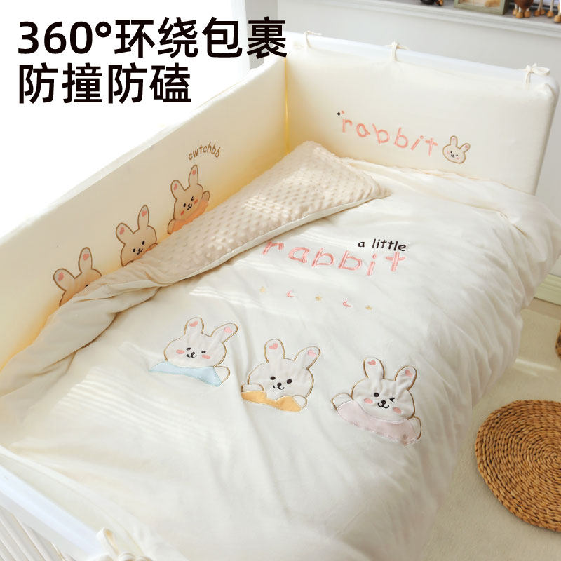 婴儿床围栏软包防撞透气儿童拼接床边护挡布宝宝纯棉a类床品定制,婴童用品,床围/床靠,淘宝优惠券,粉丝福利购,淘宝优惠卷