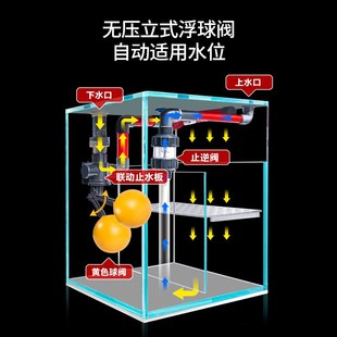 客厅大中型落地鱼缸生态超白玻璃小型金鱼缸免换水底滤鱼缸水族箱