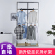 店铺展架多层 高架衣服陈列架可调节男女装 不锈钢服装 展示架落地式