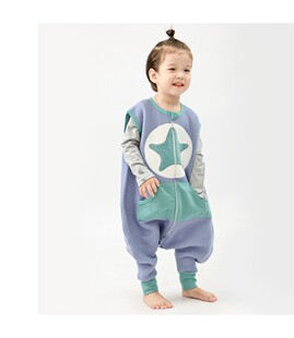 棉 婴幼儿薄款 春秋儿童分脚防踢被睡袋 防惊跳睡袋 呼西贝无袖