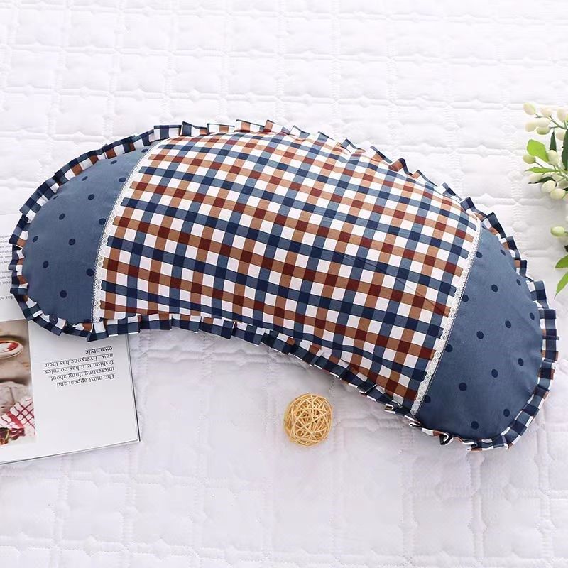 韩式枕头套月牙枕头套吸汗透气宝宝儿童成人通用单人田园风