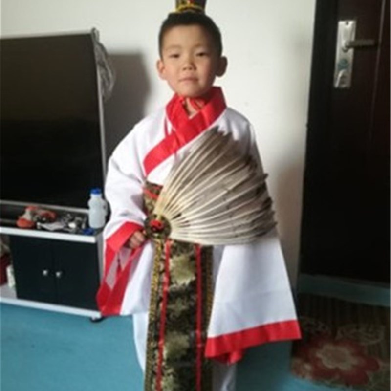 三国演义诸葛亮儿童古装汉服童装刘备关羽演出服大臣服装侠客汉服