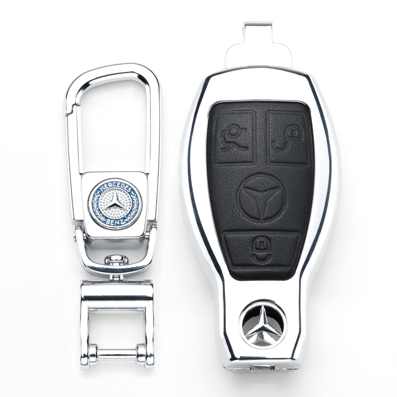 C200LGLc260GLA200钥匙包壳金属GLE300奔驰钥匙扣C级GLS450钥匙套