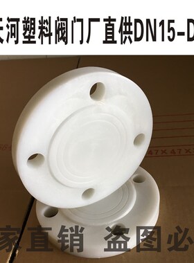 增强聚丙烯 GRPP FRPP PP 八孔法兰片 耐腐蚀盲板 塑料闷头 DN80