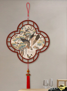 草长莺飞中式挂件墙饰客厅挂件墙上装饰品中国结客厅挂件2026新款