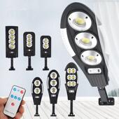 新款 现货太阳能路灯LED户外人体感应庭院灯 路围墙照明壁灯带遥控