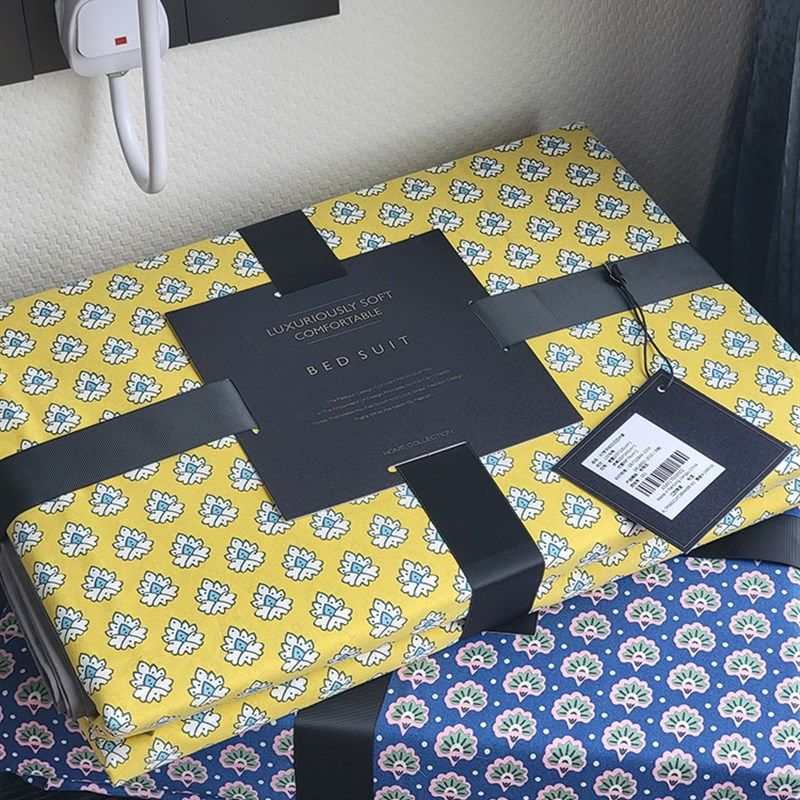 小众款材质 平纹k府绸高端全棉四件套轻奢中古风被套纯棉床上用品,床上用品,床品套件/四件套/多件套,淘宝优惠券,粉丝福利购,淘宝优惠卷