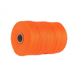 现货彩色丙纶空心束扣绳四针手编PP绳帆布袋PP钩绳抽绳厂家直供