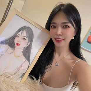 素描定制代画彩铅油画人像画画自画像手绘真人照片转手绘绘画头像