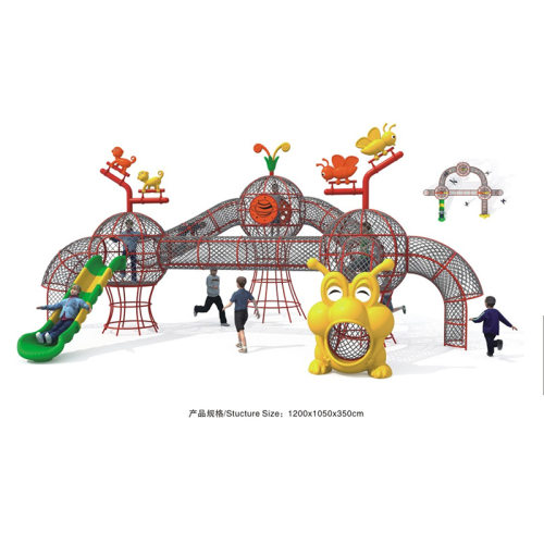 户外儿童爬网幼儿园公园钻笼攀爬网拓展训练游乐设施大型滑梯设备