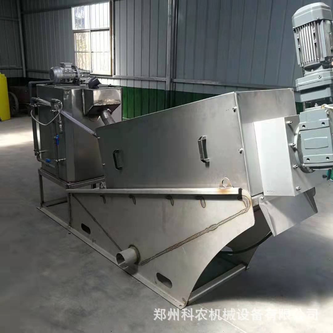 不锈钢叠螺机污泥脱水一体机 养殖场污水处理设备 猪场废水回收机