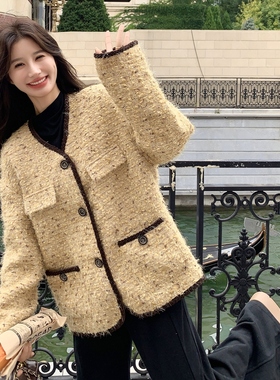 现货！2025年冬季高级感夹棉小香风时尚外套2C212-G178-P185-K258