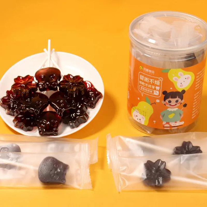 辰颐物语梨膏棒棒糖0蔗糖2瓶*80g休闲儿童零食