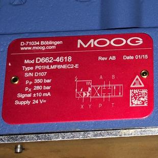 4618 穆格 P01HLMF6NEC2 MOOG 比例伺服阀 D662