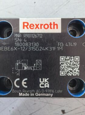 R901126712 DBEBE6X-12/315G24K31F1M # Rexroth，比例阀