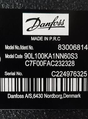 90L100KA1NN60S3C7F00FAC232328 # Danfoss//丹佛斯，液压泵