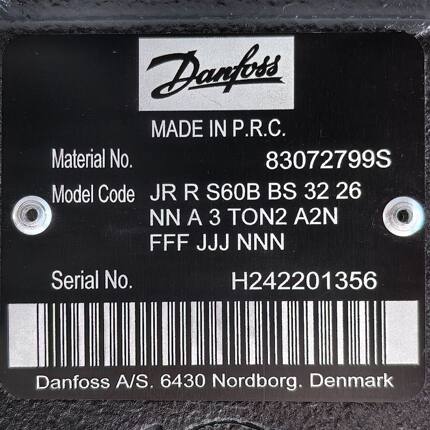 83072799S JRRS60BBS3226NNA3TON2A2NFFFJJJNNN # Danf oss液压泵