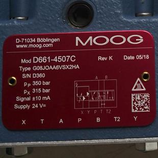 穆格 D661 MOOG G08JOAA6VSX2HA 比例伺服阀 4507C