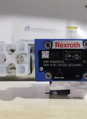 R900912910 DBW10B2-5X/200-6EG24N9K4 Rexroth力士乐液压阀溢