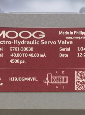 G761-3003B H19JOGM4VPL # MOOG//穆格，比例伺服阀