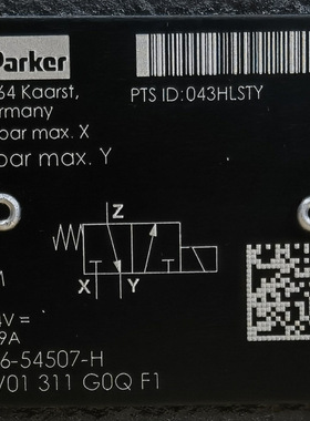 026-54507-H VV01-311-G0Q-F1 # Parker//派克，液压阀