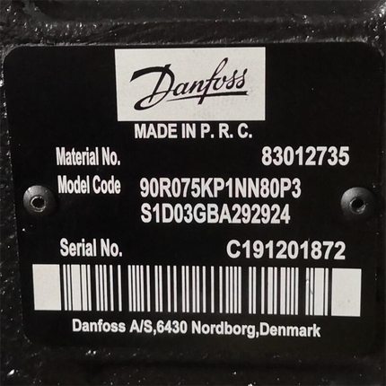 90R075KP1NN80P3S1D03GBA292924 # Danfoss//丹佛斯，液压泵