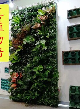 绿植墙真绿植阳台挂式花架壁挂式庭院立体垂直绿化种植植物墙花盆