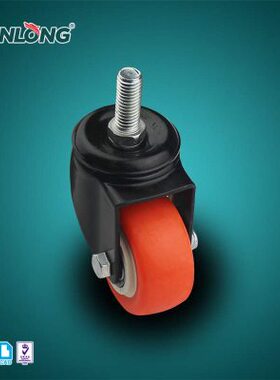 K6-Z5073重m大型仪器S型脚轮红色低座式重动活型万向脚轮