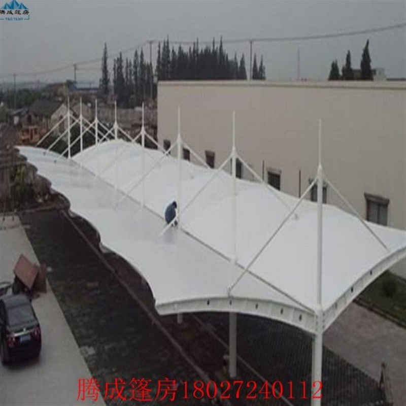 新品安装户外充电桩膜结构雨棚 公交汽车站充电桩停车篷 充电桩品