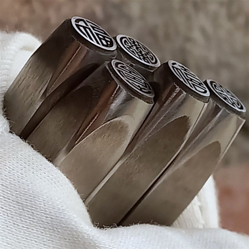 定制福禄寿喜g财吉祥吉言祝福錾刻字印模具钢雕刻刀金银打金手镯