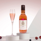 单支装 开普山N3桃红酒 187ml 桃红混酿干型葡萄酒 南非进口小瓶