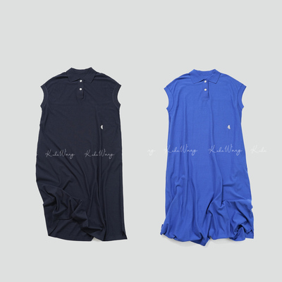 KOKO WANG 夏季极简风宽松polo领气质显瘦百搭连衣裙N8686C17Q45