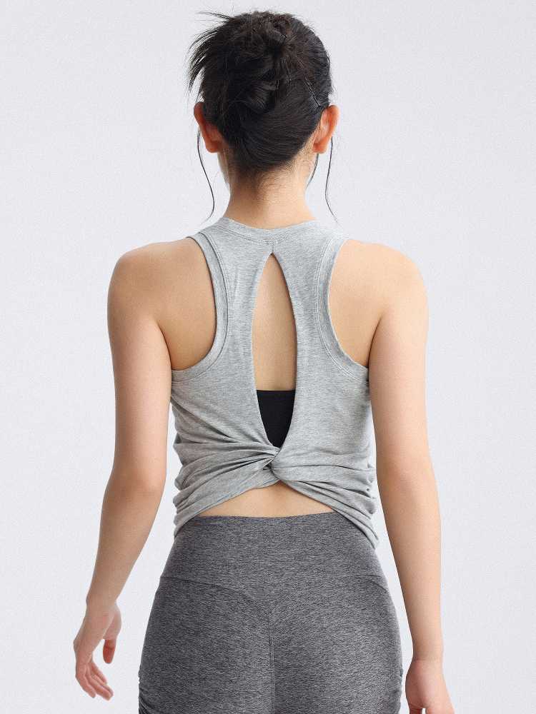 Hollow-Out Backless Sports Vest for Women, New Running and Fitness Set Top, Breathable Training Yoga Wear, Backless Cover-Up