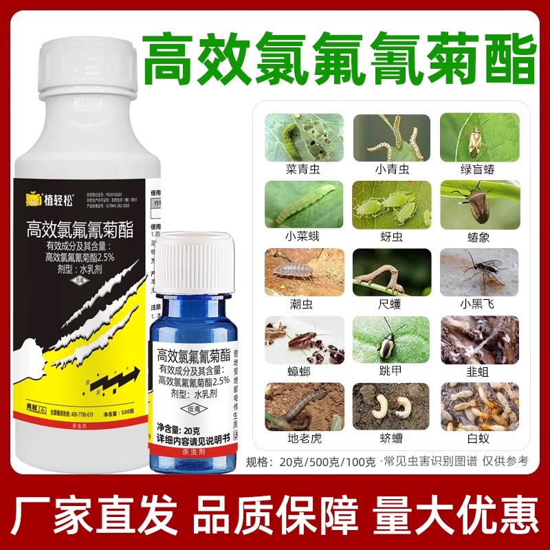 高效氯氰氟菊酯菊正品农药杀虫剂