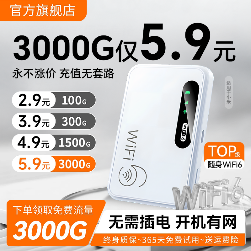 随身wifi2025新款无线移动网络宽带全国通用无限流量高速便携式上网卡车载家用户外路由器热点官方正品全网通
