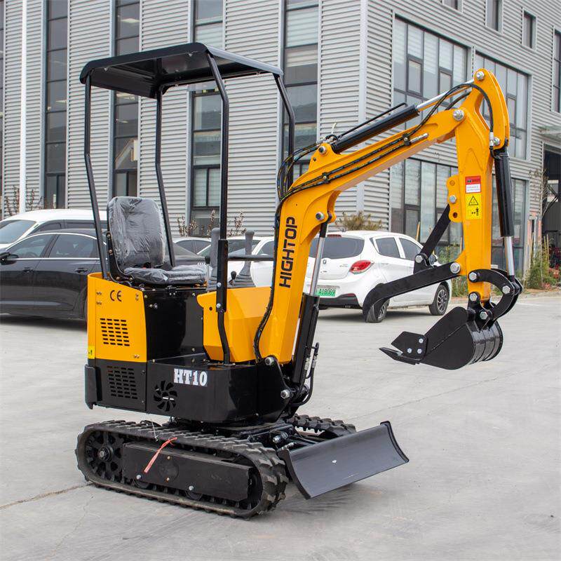 厂家直供1吨掘挖价格  驾机驶室微型HT10B挖掘机 园林建筑用钩机