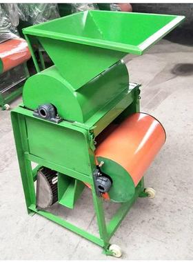 喂入量60WPW0KG花生破去机 含皮壳带保壳护型脱机 柴油皮花生剥壳