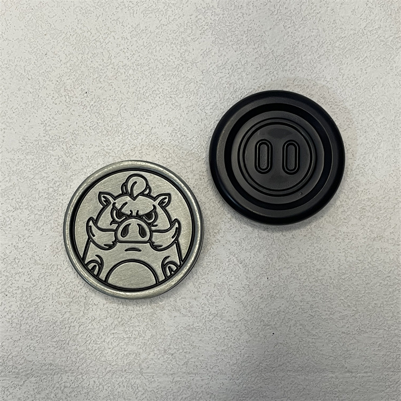 Edc手推响币猪猪币玩具黑科技