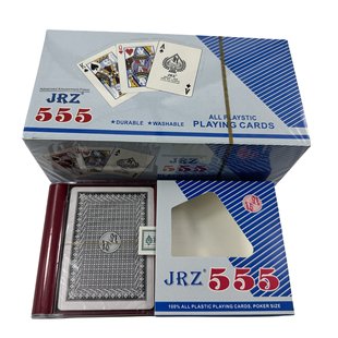 777泰国烫金边纸牌黑色塑料扑克牌32丝防水磨砂PVC卡牌