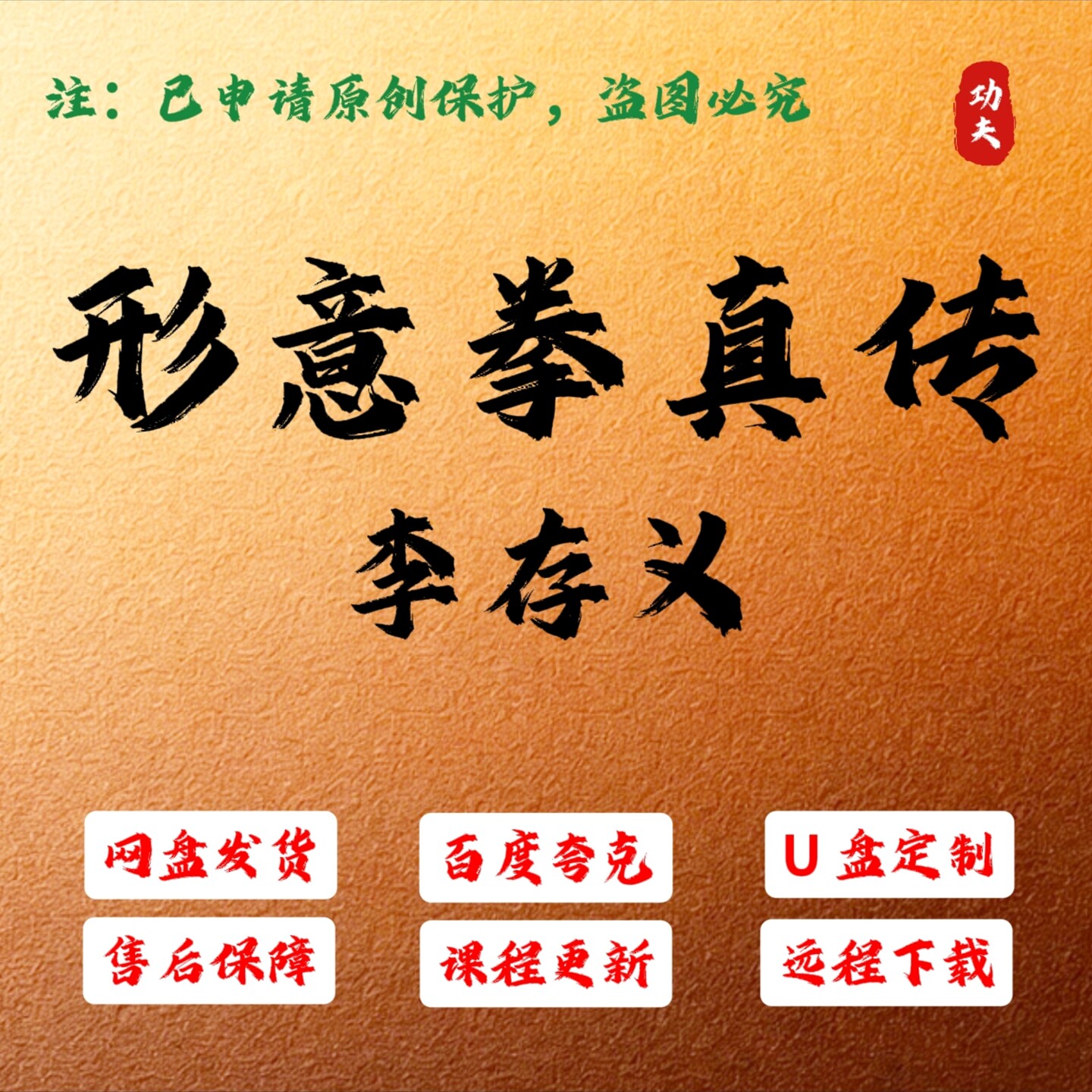 李存义形意拳真传基础视频课程武道宫内功入道劈拳先天桩法筋骨