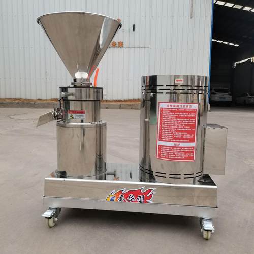 花生芝麻酱用不锈钢胶体磨辣椒酱分体式胶体磨鸡骨鸭架骨泥机