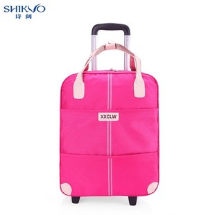 s牛津布拉杆箱女旅行包18寸20寸轻便行李箱 万向轮登机箱2h023新款