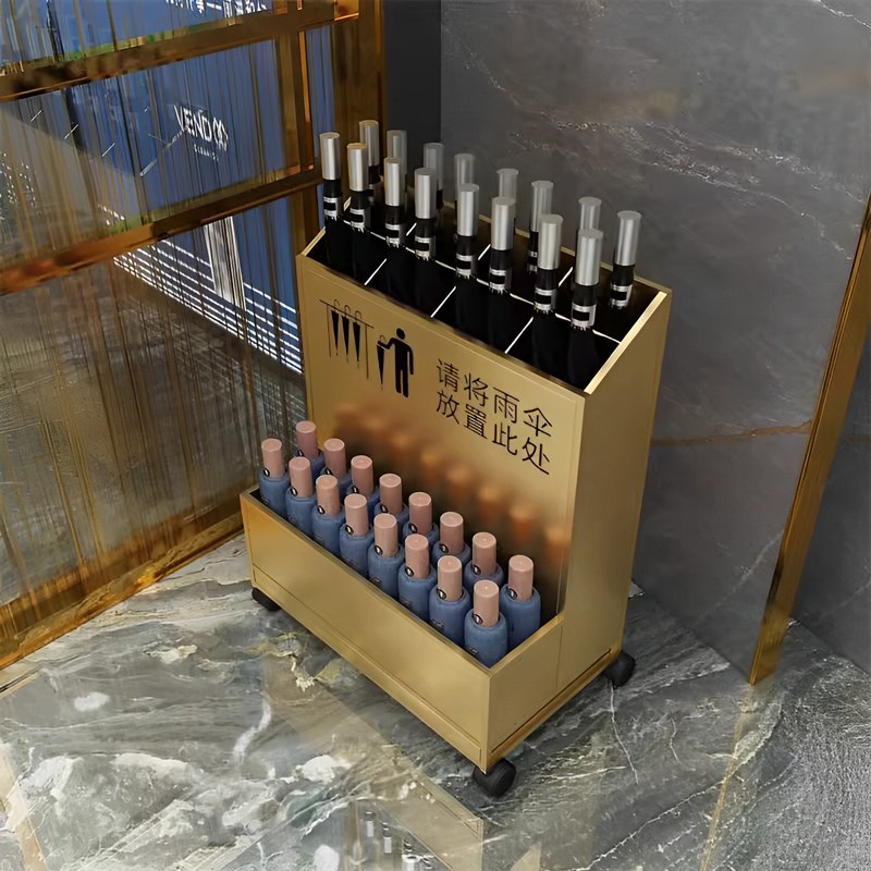 轻奢雨伞收纳架商用大容量伞桶酒店大堂学校N教室雨伞存放置物架