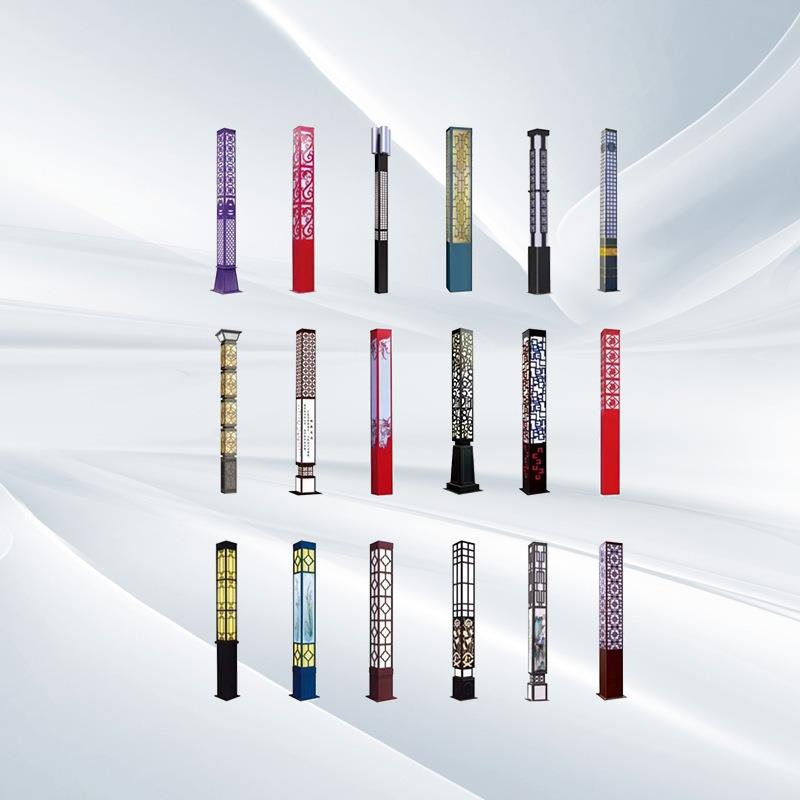 户外3米4米方形景观灯柱 小区广场led路灯3.5米门灯太阳能庭院灯