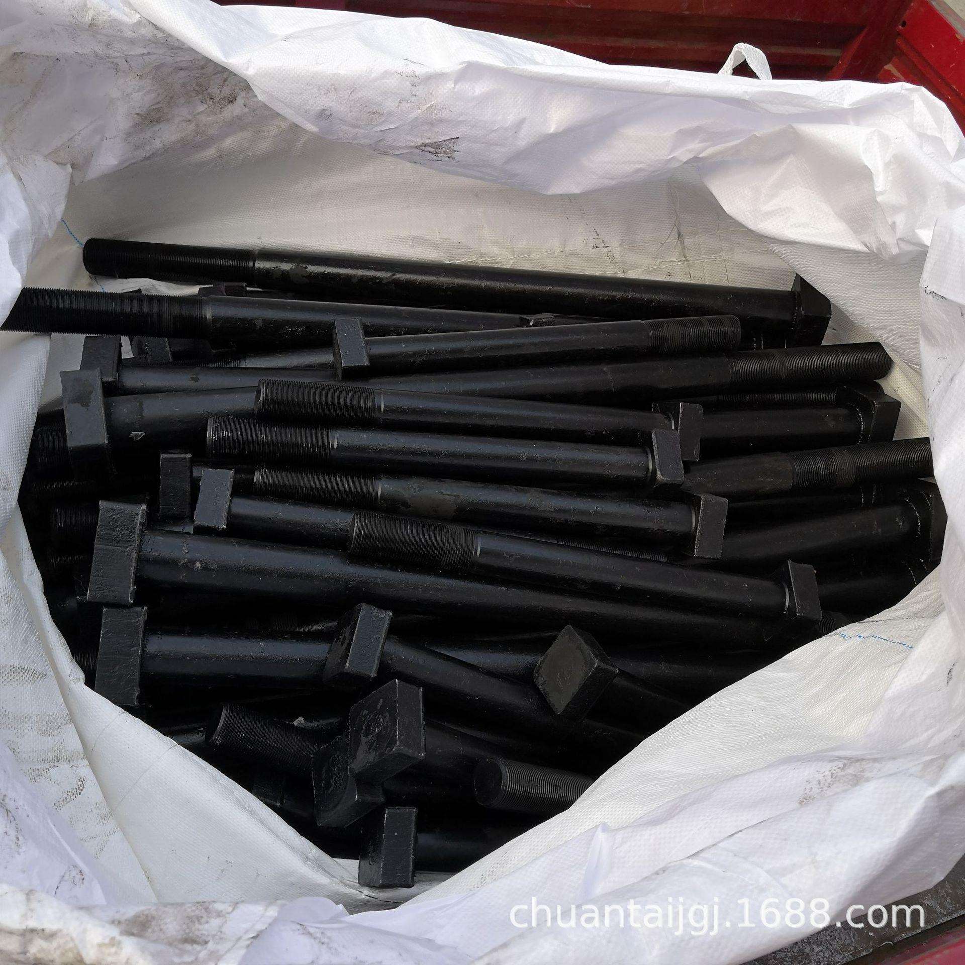 工厂制造高强度10.9级T型头螺栓淬火发黑长方冒头螺丝细牙细扣螺